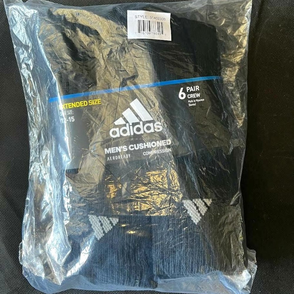 Adidas Men 6 Pair Socks